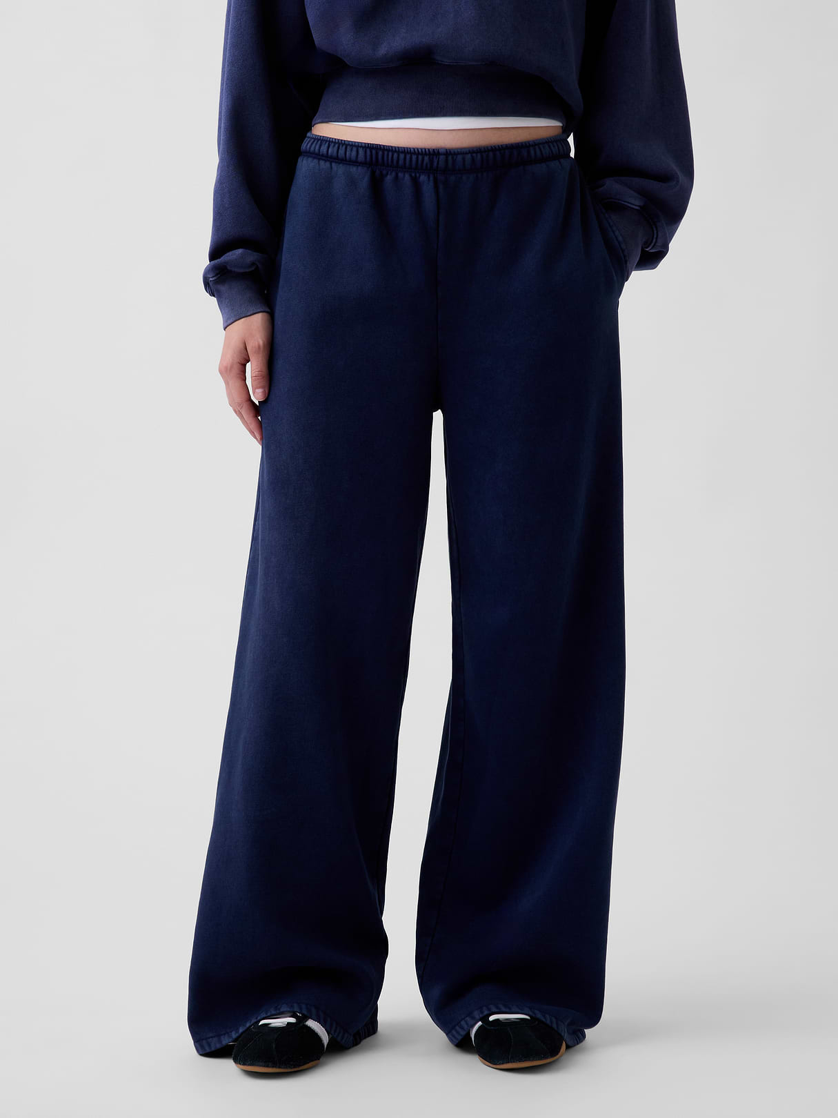 VintageSoft Baggy Sweatpants - Tapestry navy blue