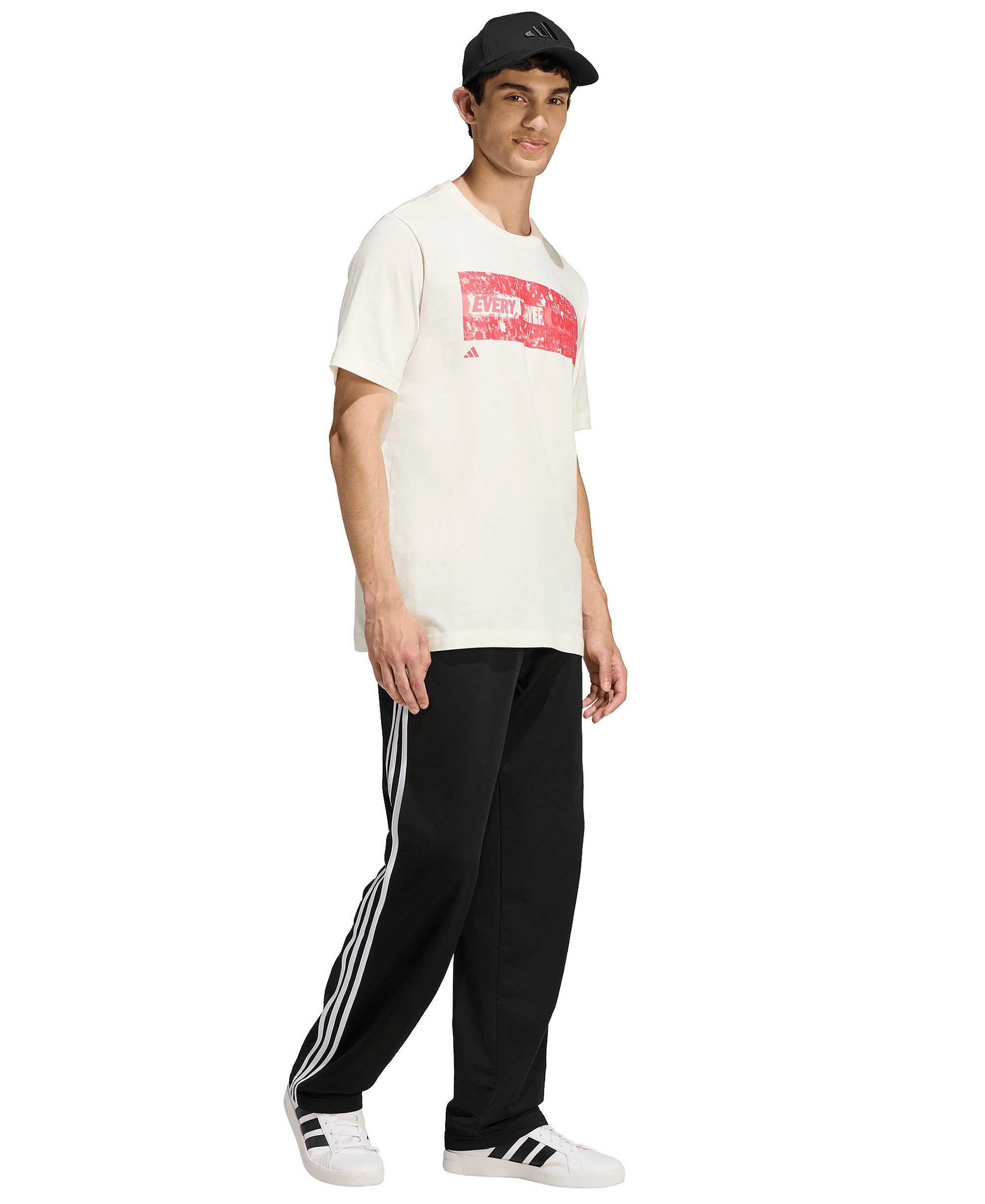adidas Men's Stadium Fans Graphic T-Shirt - Off White