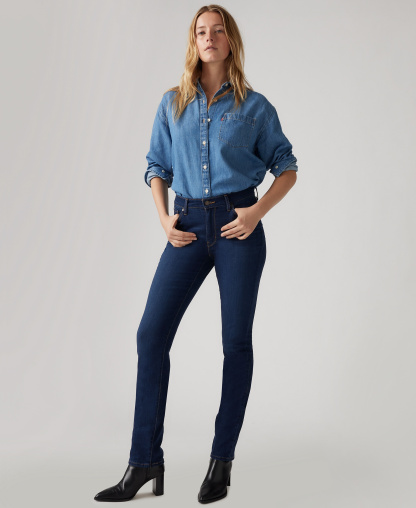 Levi's Women's Classic Mid-Rise Straight-Leg Jeans - Marine Haze