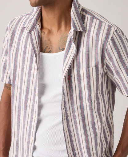 Levi's Men's Classic Pocket Short-Sleeve Shirt - Ensign Blue