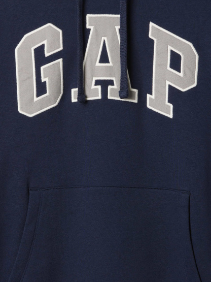 Adult VintageSoft Arch Logo Hoodie - Tapestry navy blue