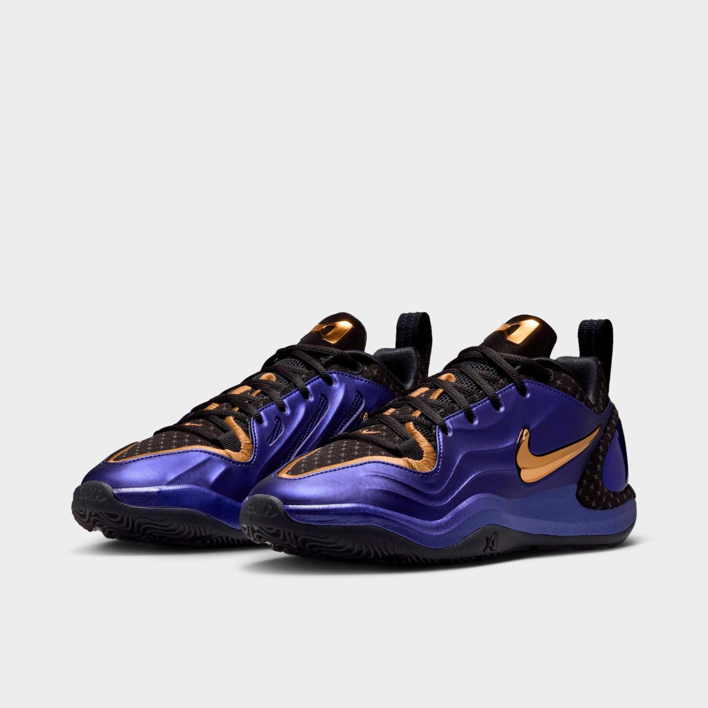 Nithtke A'Two A'ja Wilson Basketball Shoes - Part 1 - Regency Purple/Black/Electro Purple/Metallic Gold - Both shoes facing left