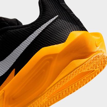 Big Kids' Nithtke S.T. Dynamite Basketball Shoes - Black/Laser Orange/University Gold/White - Detail shot