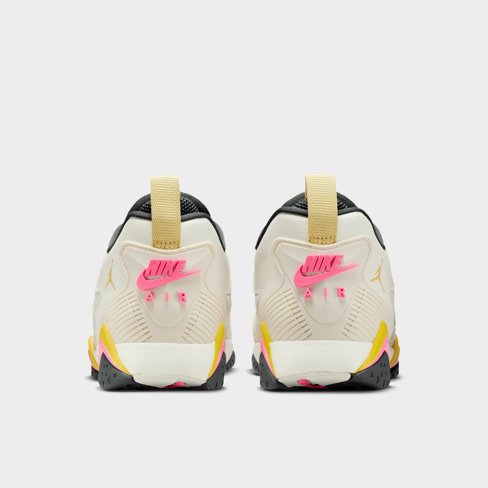 Men's Air Jordan MVP 92 Casual Shoes - Sail/Sea Glass/Bright Citron/Pinksicle - Left shoe facing left. Outside of the shoe. - view 4