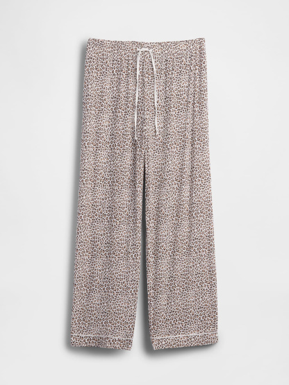 SoftMade Modal PJ Pants - Leopard brown print