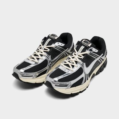 Men's Nike Zoom Vomero 5 Casual Shoes - Black/Metallic Silver/Coconut Milk/Chrome