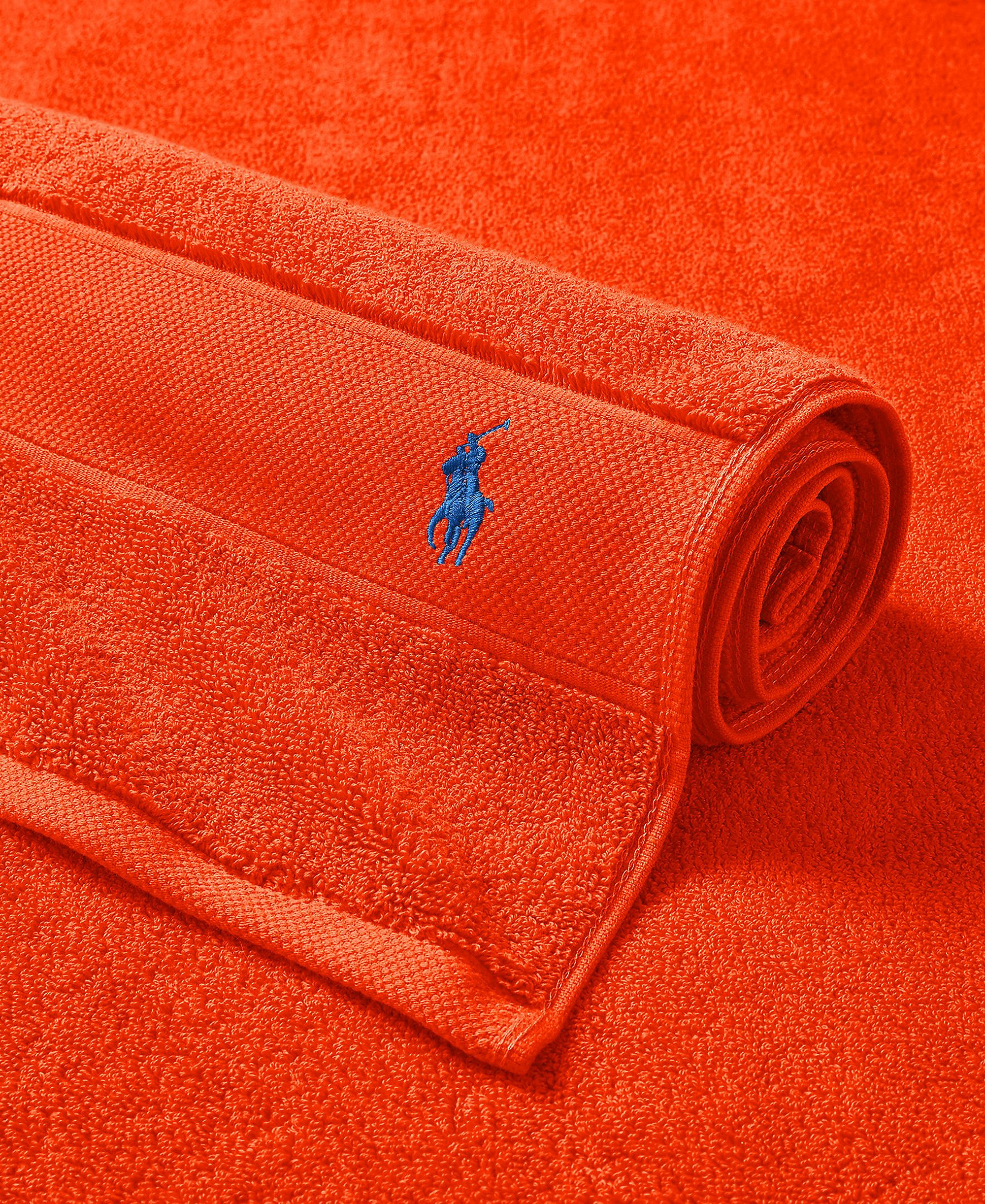 Polo Ralph Lauren Polo Player Cotton Bath Towel, 58" x 30" - Sailing Orange
