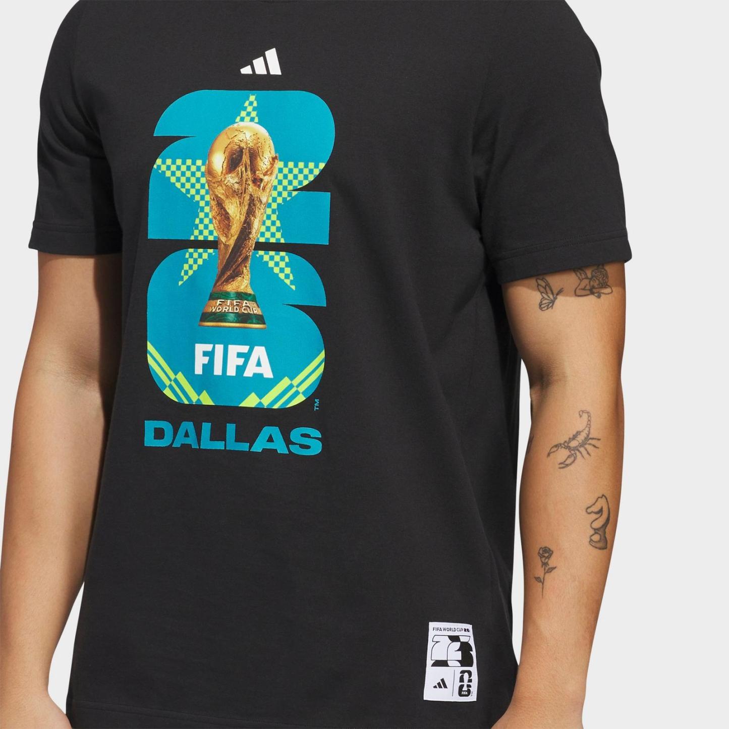 Men's adidas Soccer FIFA World Cup 26™ Host City Dallas Graphic T-Shirt - Black - view 4