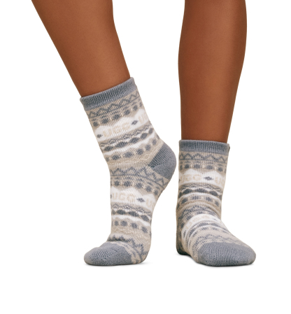 UGG Women's Cressida Cozy Novelty Quarter Socks - Grey Heather Multi