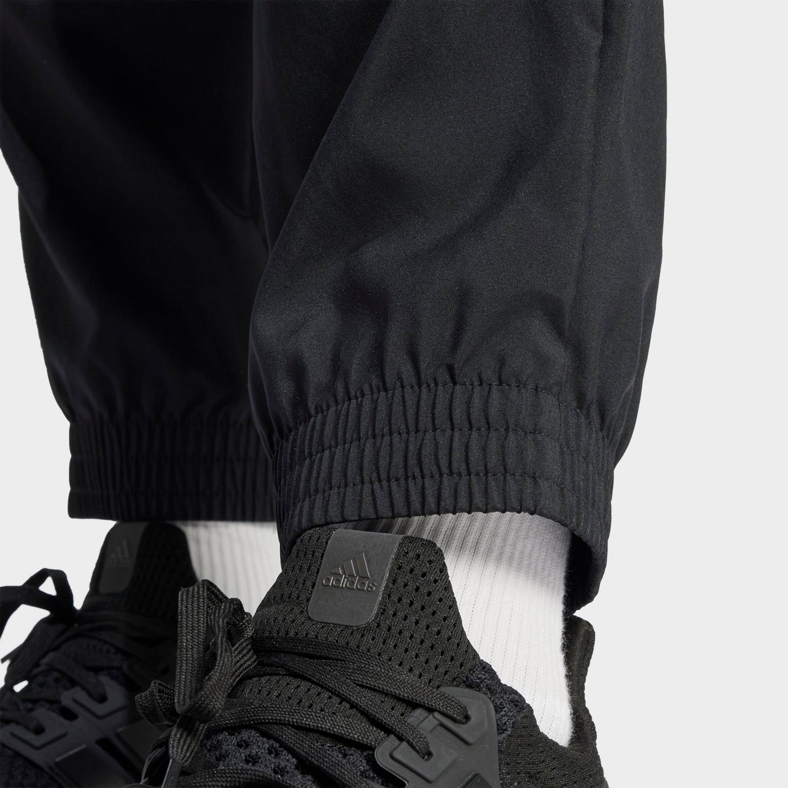 Men's adidas Essentials Small Logo Cargo Pants - Black/White - view 5