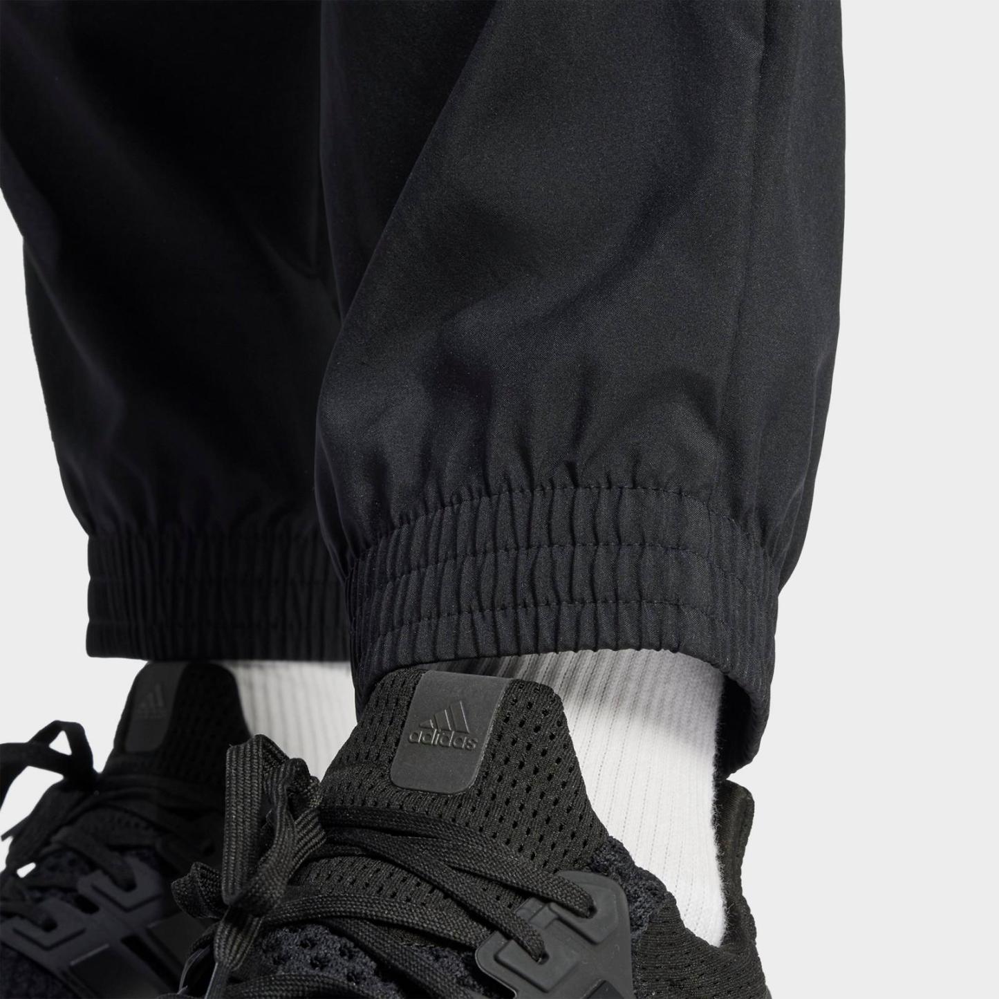 Men's adidas Essentials Small Logo Cargo Pants - Black/White - view 5