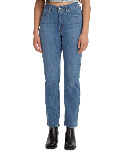 Levi's Women's Classic Mid-Rise Straight-Leg Jeans - Lapis Speed