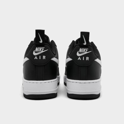 Men's Nithtke Air Force 1 '07 LV8 Casual Shoes - Part 3 - Black/White/Black - Back view