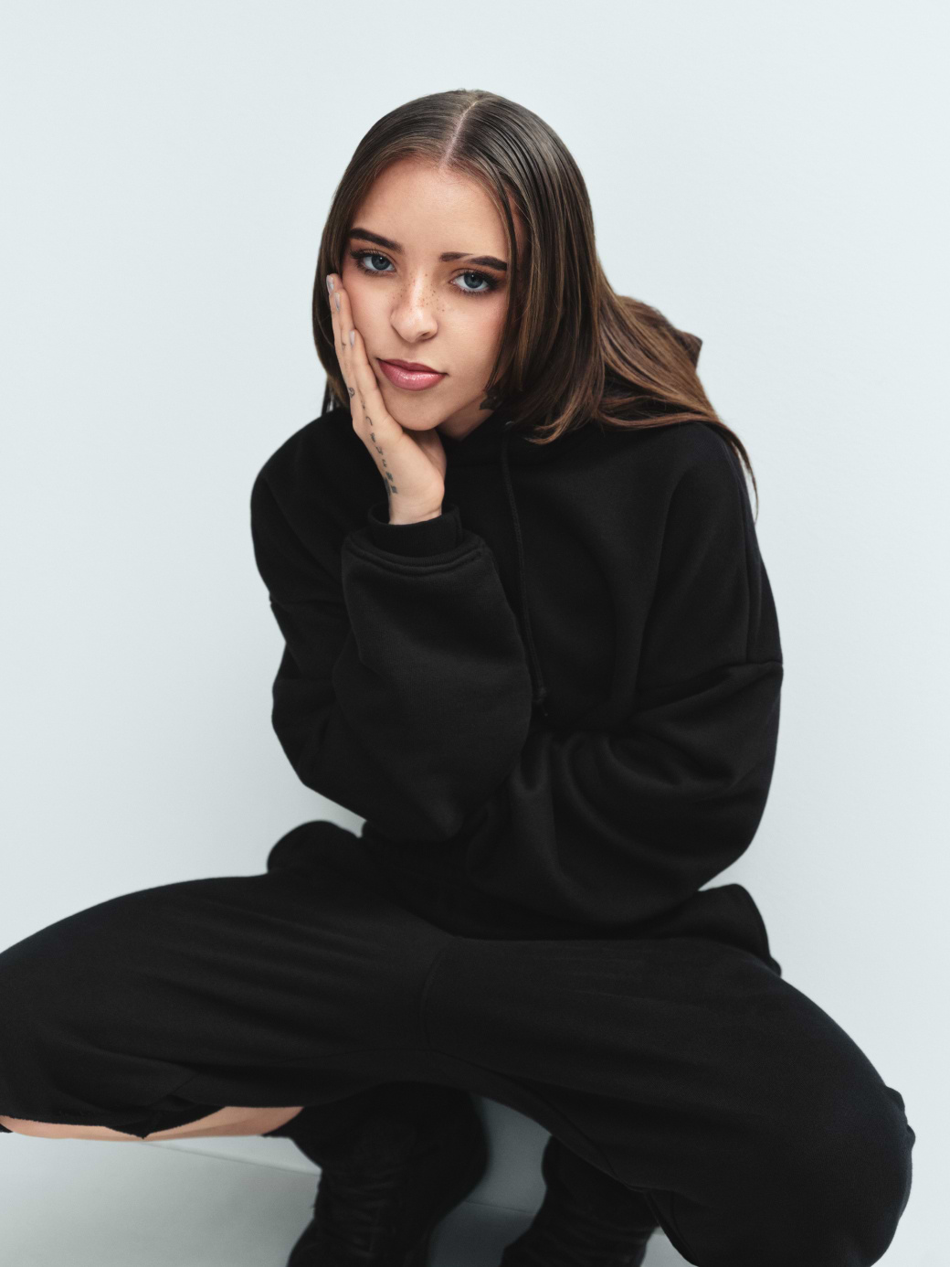 Adult Heavyweight Oversized Hoodie - True black