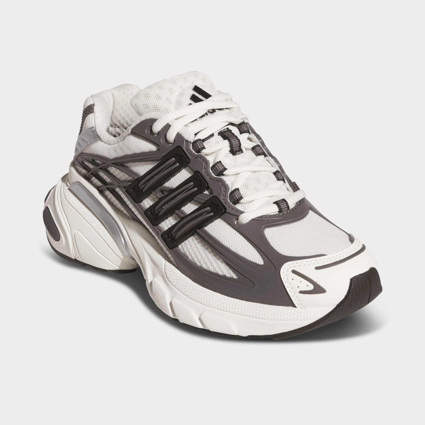 Big Kids' adidas Adistar XLG 2.0 Casual Shoes - Grey Strata/Core Black/Off White - Both shoes facing left