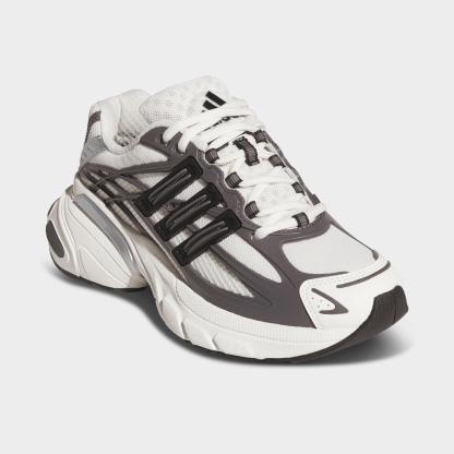 Big Kids' adidas Adistar XLG 2.0 Casual Shoes - Grey Strata/Core Black/Off White - Both shoes facing left