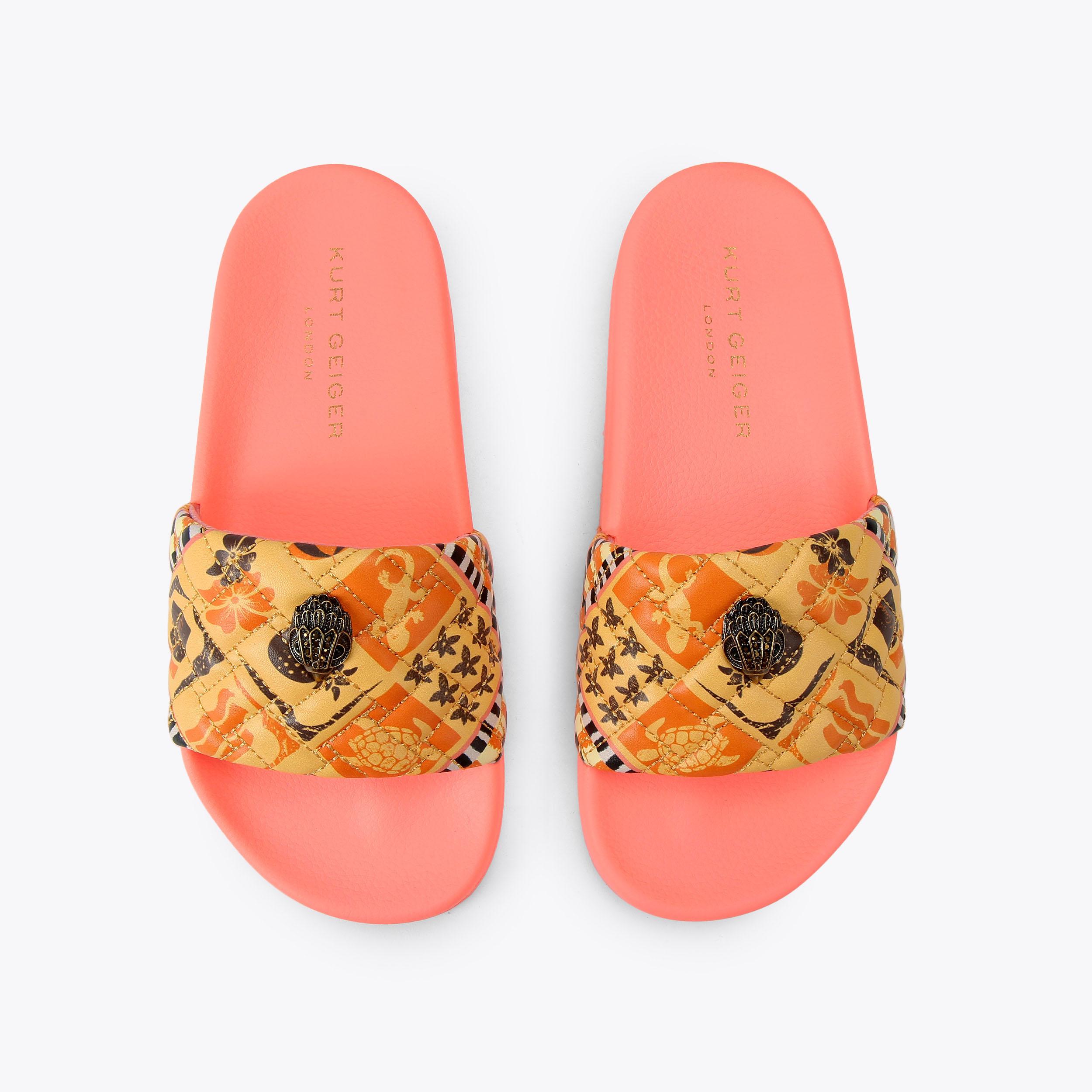 Kurt Geiger London Meena Eagle Slide - Yellow - view 3