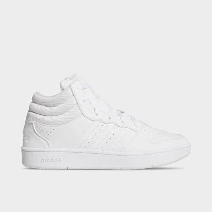Men's adidas Hoops Classic Mid Casual Shoes - Cloud White/Cloud White/Grey - view 1