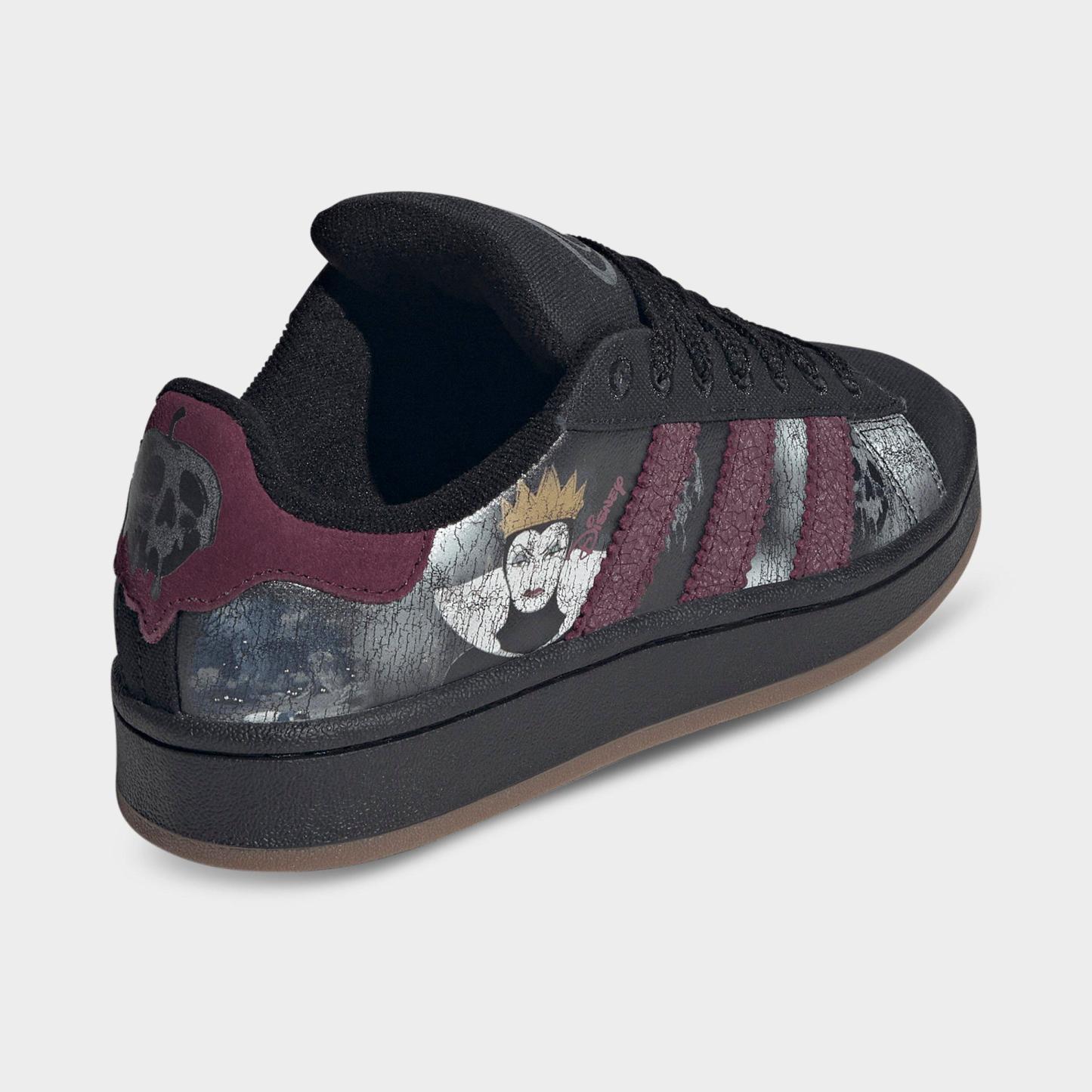 Big Kids' adidas Originals Campus 00s Casual Shoes - Black/Maroon/Gum - Back view
