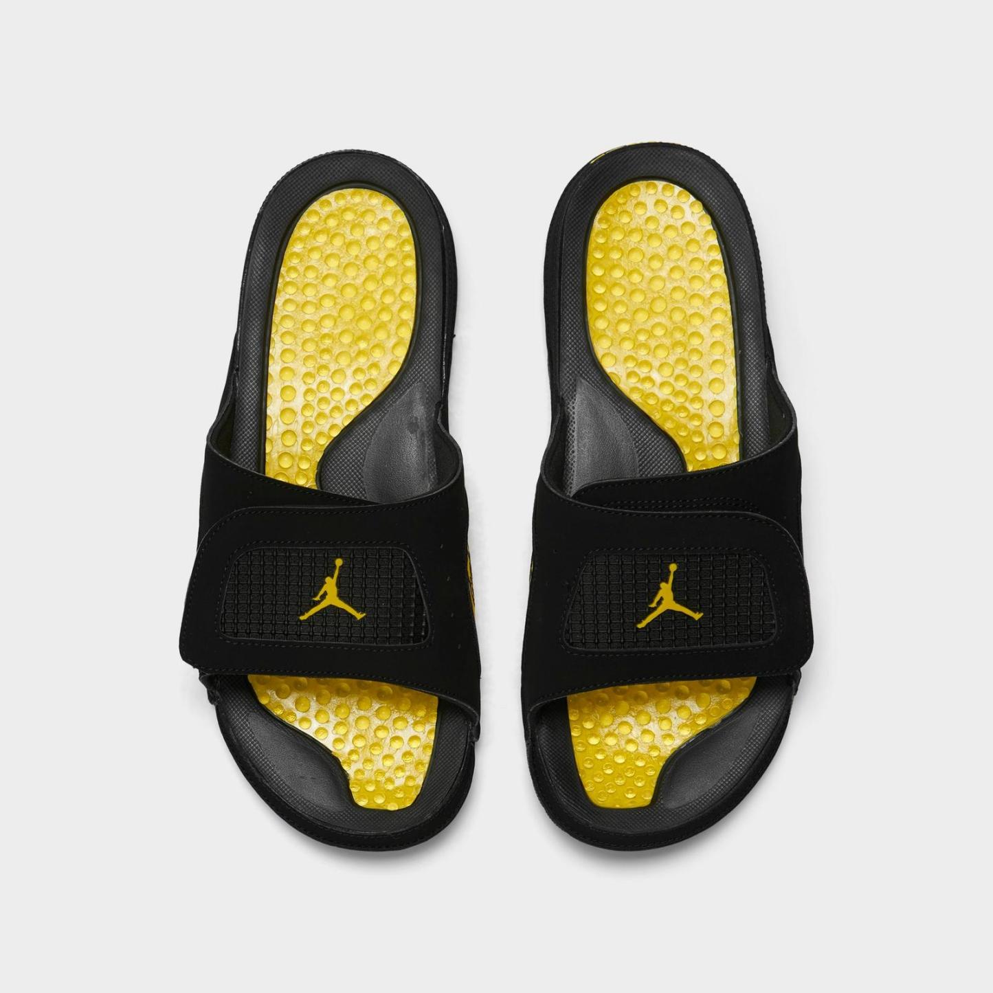 Men's Jordan Hydro 4 Retro Slide Sandals - Black/Tour Yellow - view 5