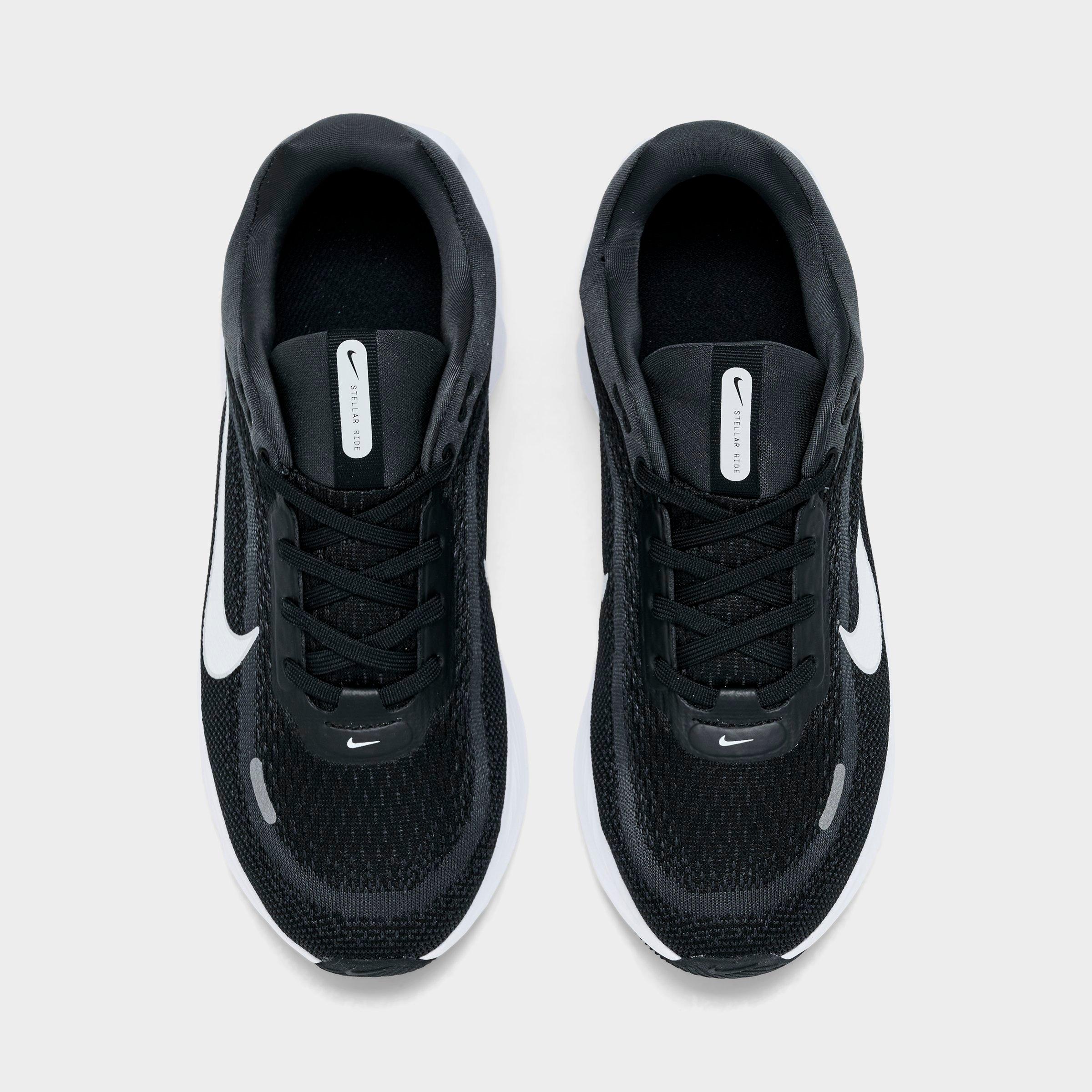 Big Kids' Nithtke Stellar Ride Running Shoes - Black/White/Anthracite/Pure Platinum - Top view