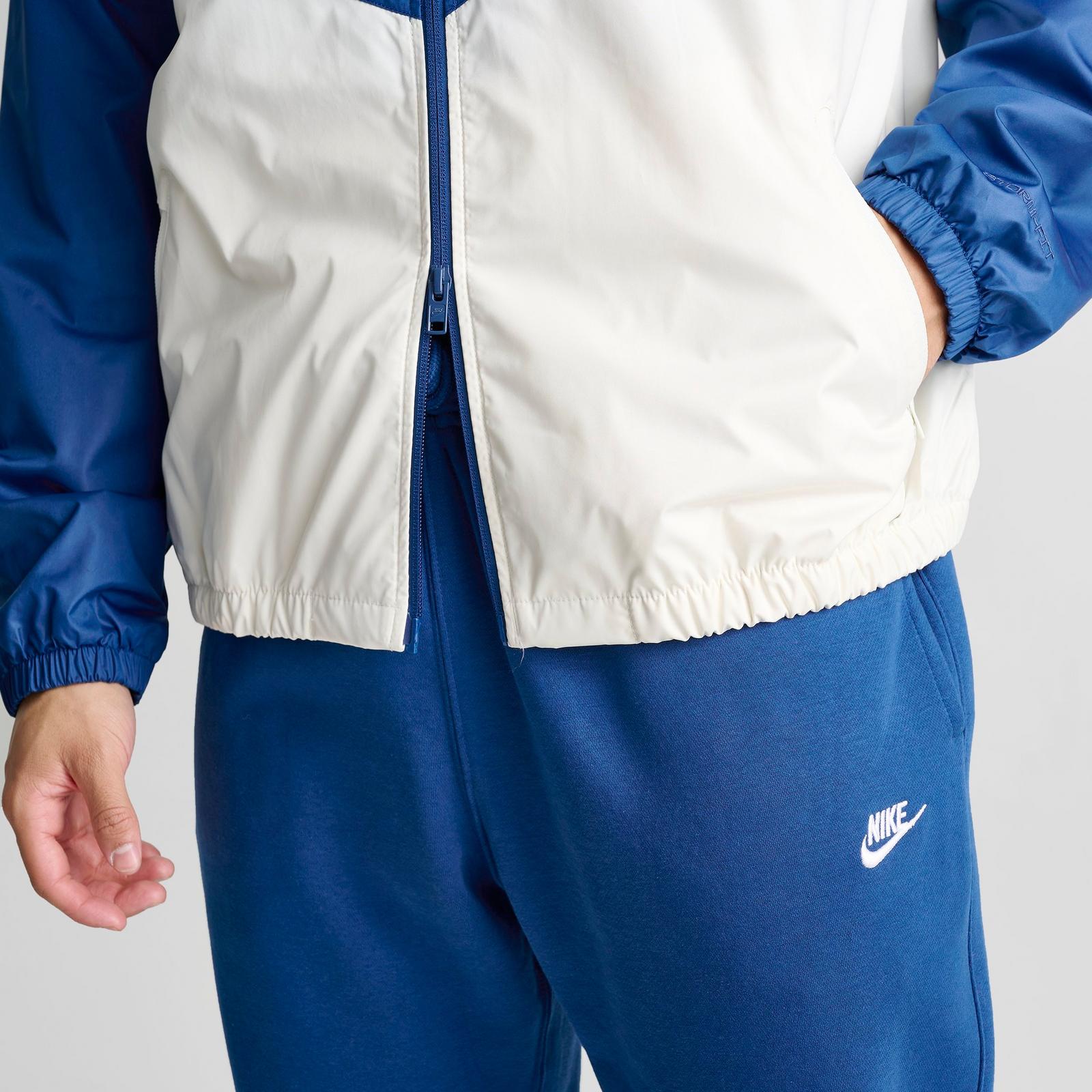 Men's Nike Windrunner Lined Jacket - Court Blue/Sail/Sail