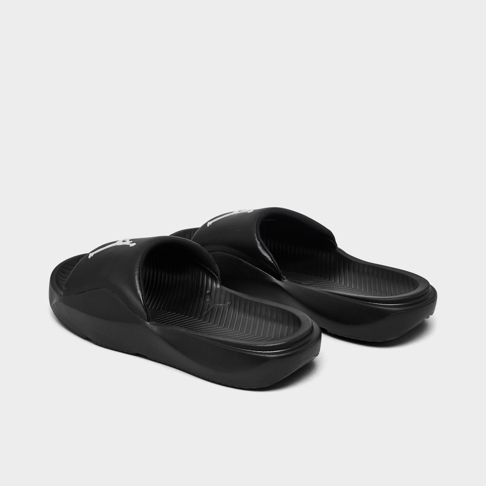 Men's Jordan Franchise Slide Sandals - Black/White - view 4