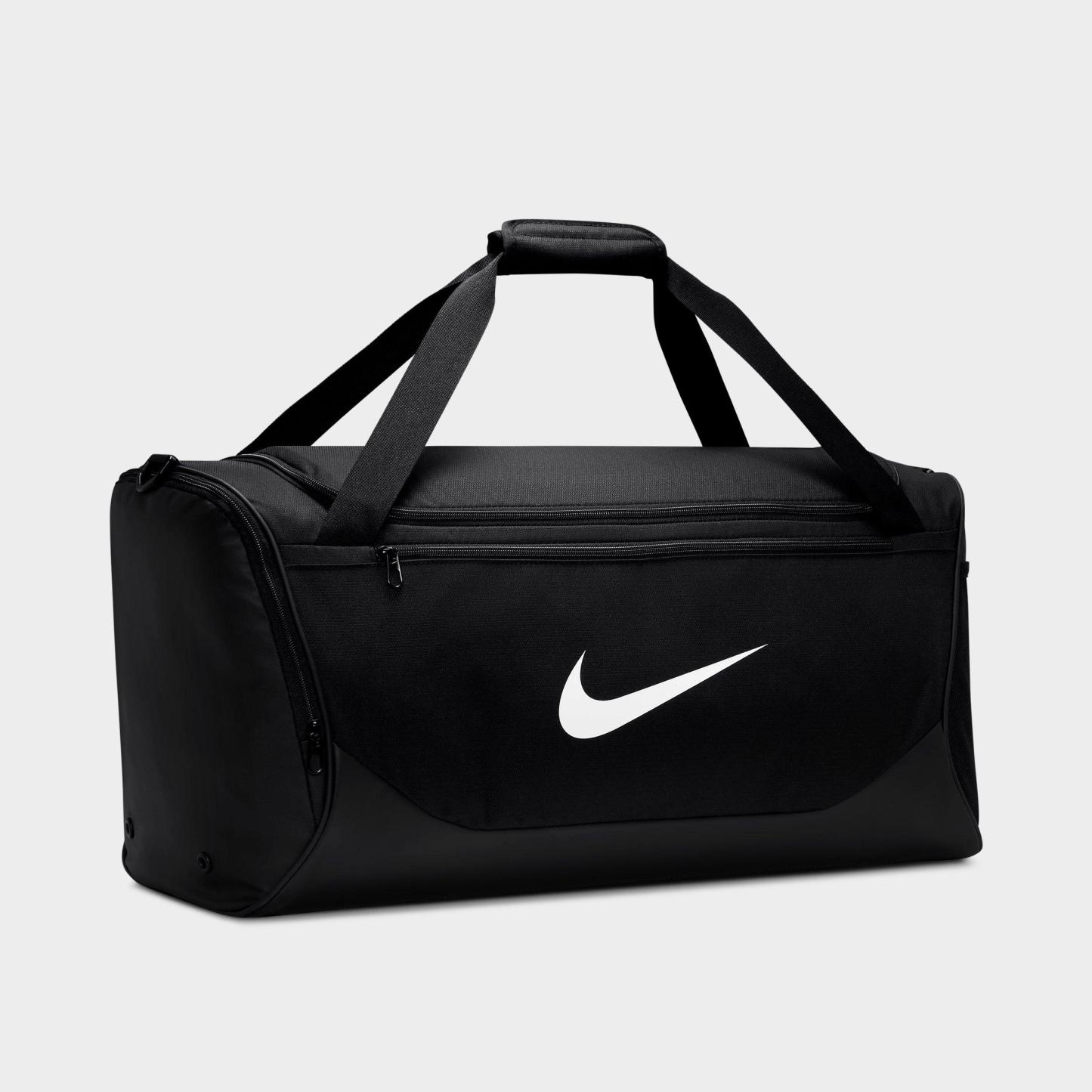 Nithtke Brasilia Training Duffel Bag (Medium, 60L) - Black/Black/White