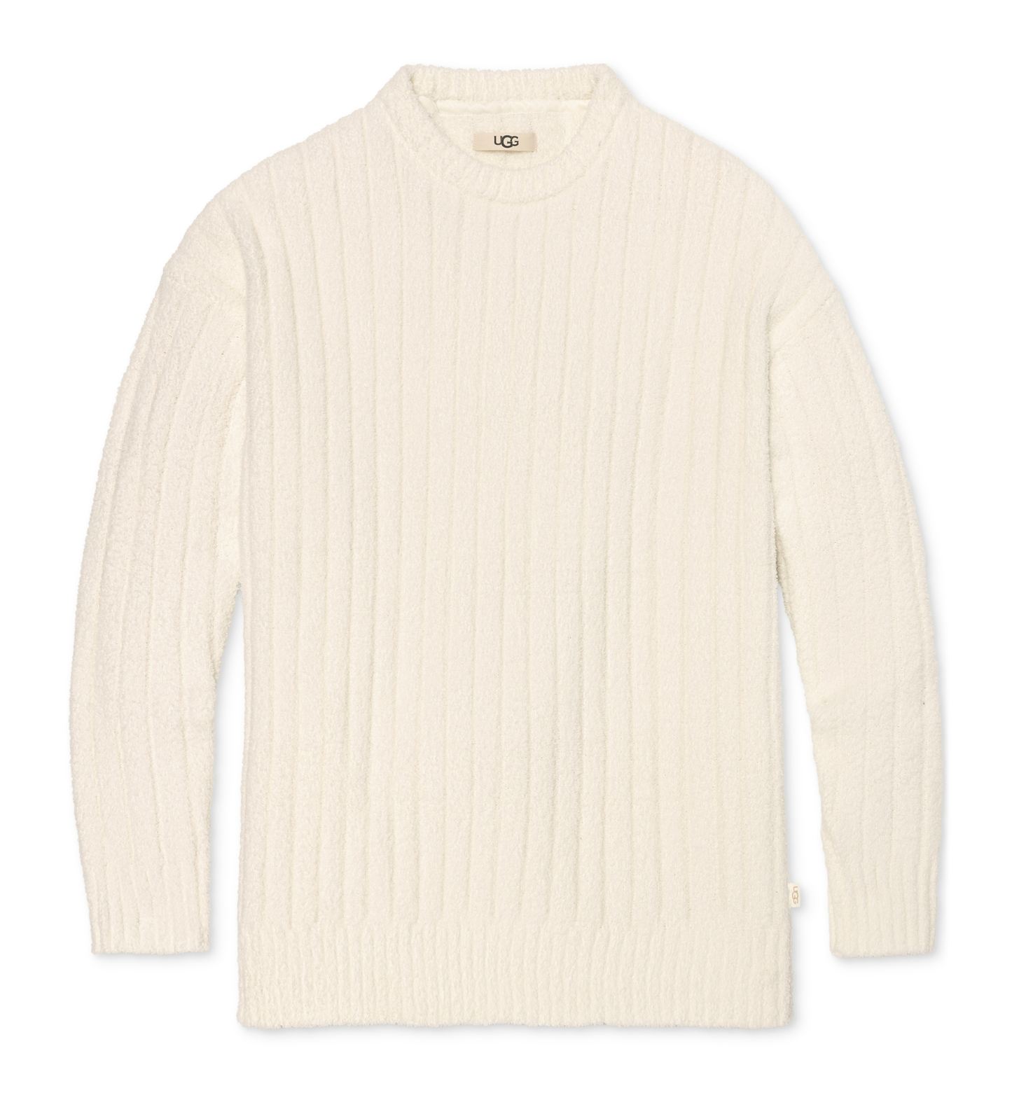 UGG Women's Riz Ribbed Long-Sleeve Knit Sleep Top - Cream