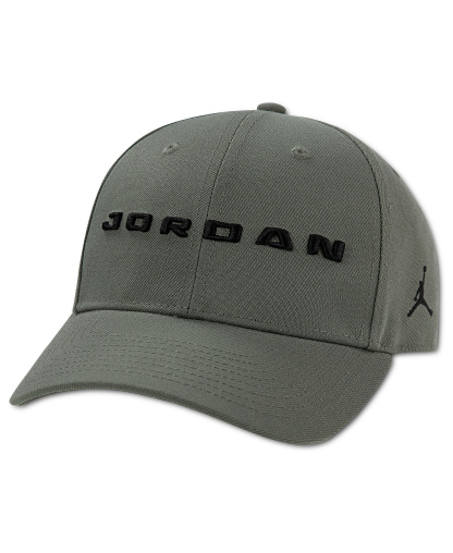 Jordan Boys' 8-20 Structured Strap Back Cap - Olive