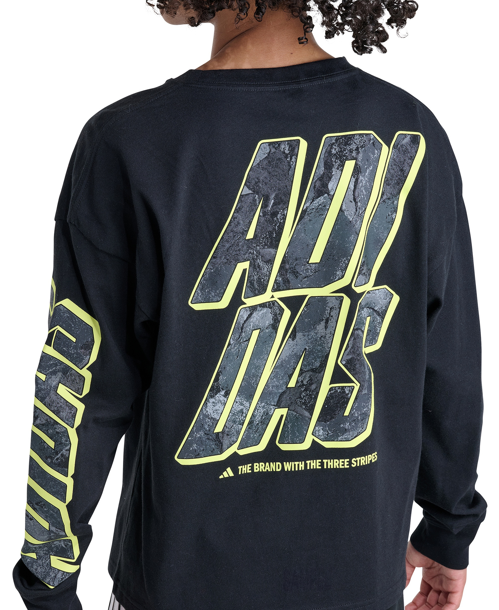 adidas Boys' 8-20 Long-Sleeve T-Shirt - Black