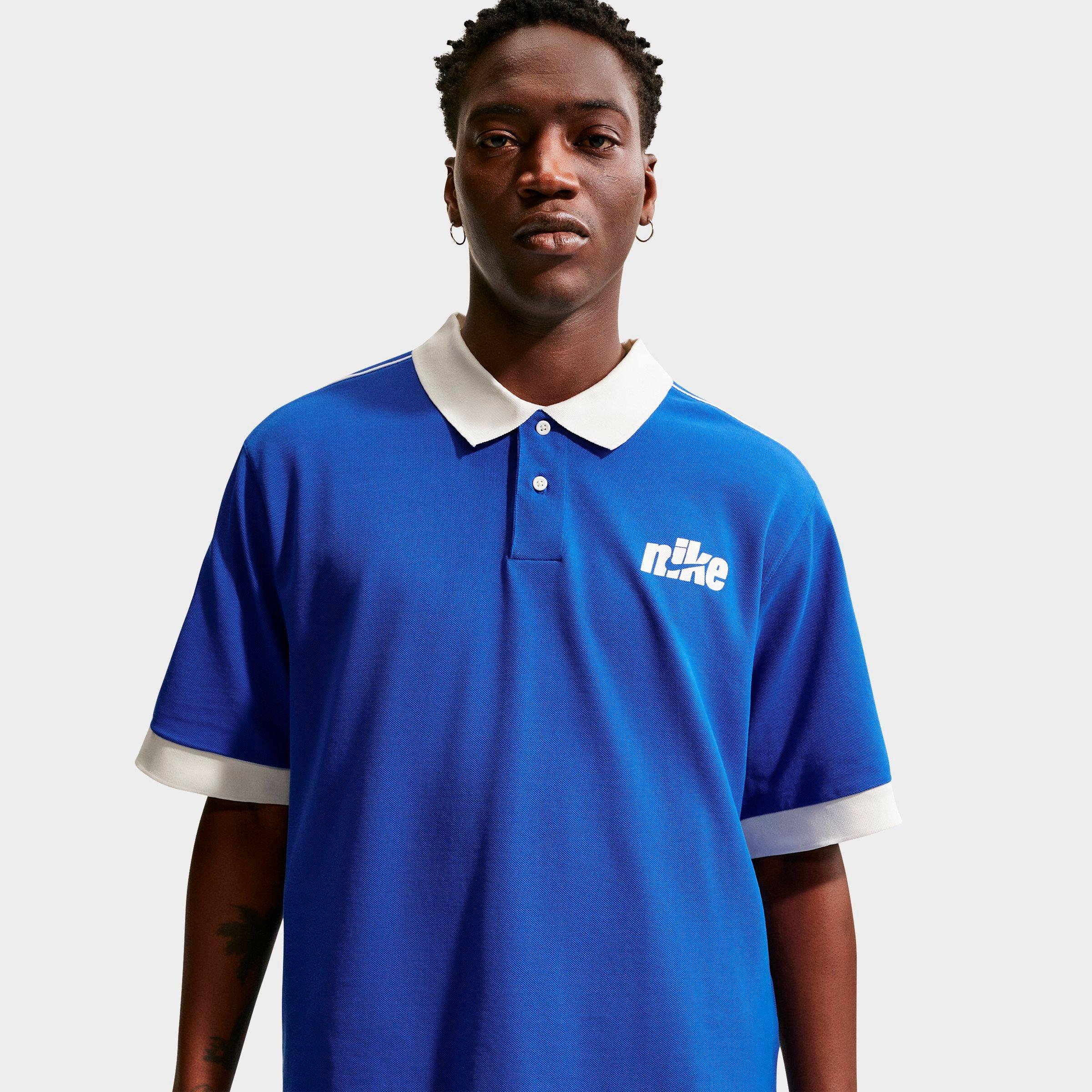 Men's Nithtke Sportswear Club Oversized Polo Shirt - Game Royal/Sail/Sail/Sail
