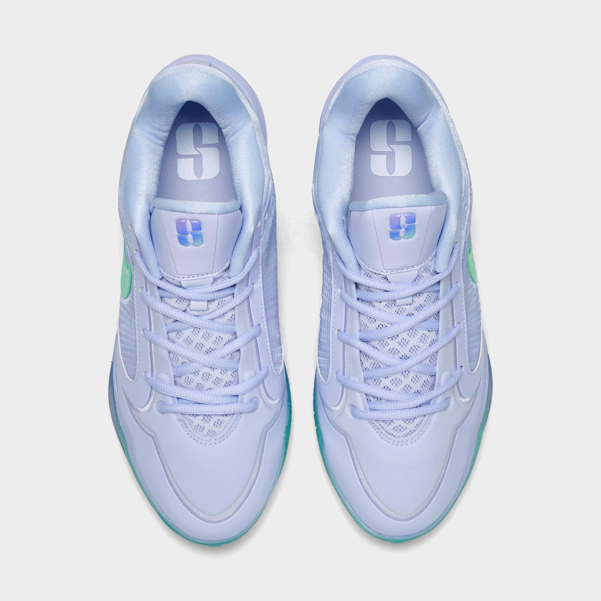 Nithtke Sabrina 4 Basketball Shoes - Palest Purple/Green Glow/Atomic Violet/Victory Lapis - Top view