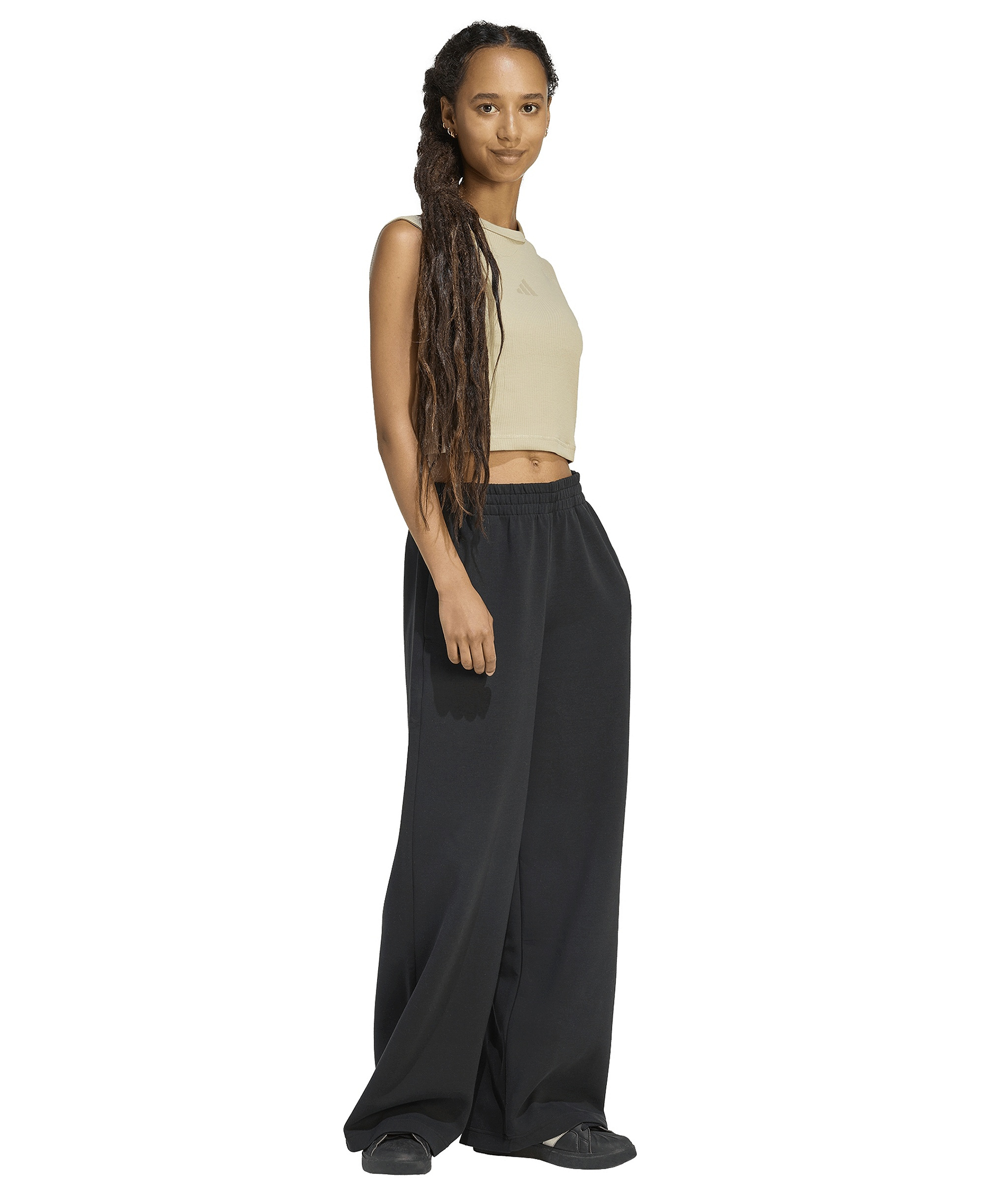 adidas Women's Straight Soft Lux Sportswear Pants - Black