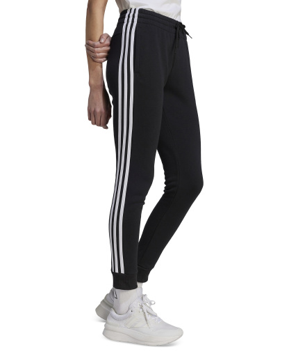 adidas Women's 3-Stripe Cotton Fleece Sweatpant Jogger - Black/white