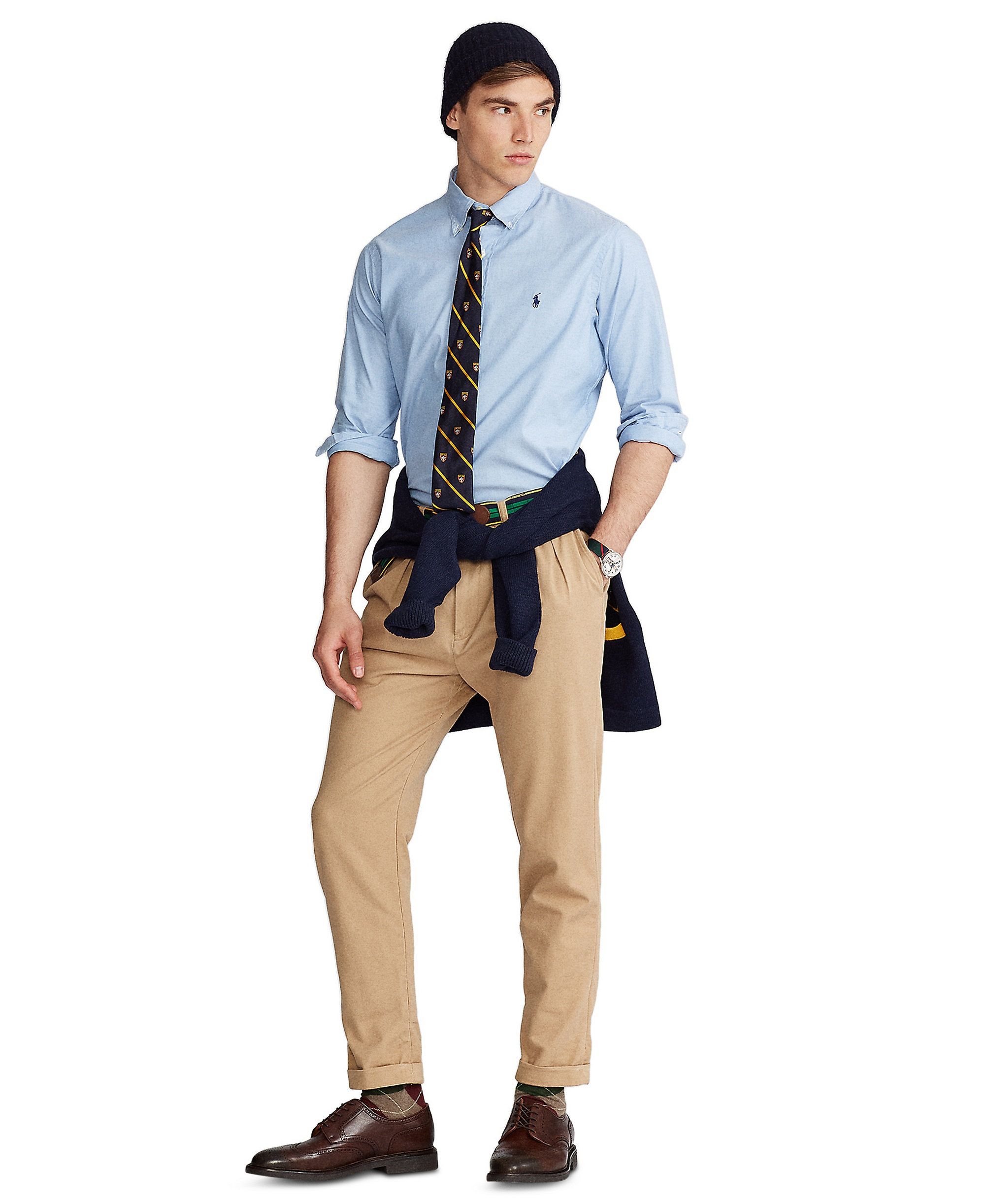 Polo Ralph Lauren Men's Classic-Fit Stretch Oxford Shirt - Blue