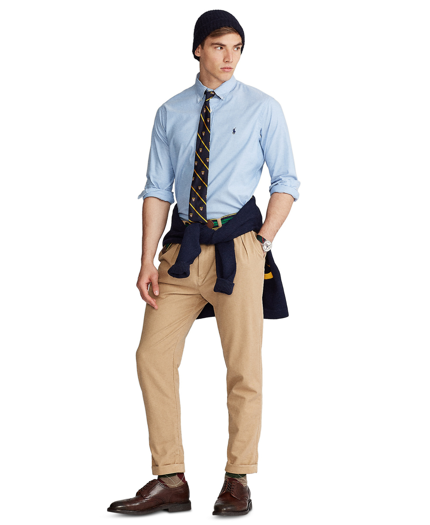 Polo Ralph Lauren Men's Classic-Fit Stretch Oxford Shirt - Blue