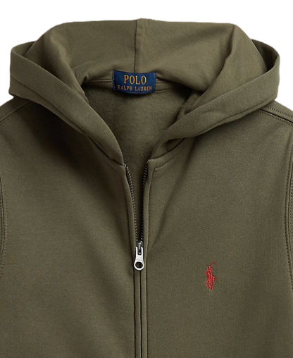 Polo Ralph Lauren Boys' 8-20 Fleece Full-Zip Hoodie - Cruise Olive