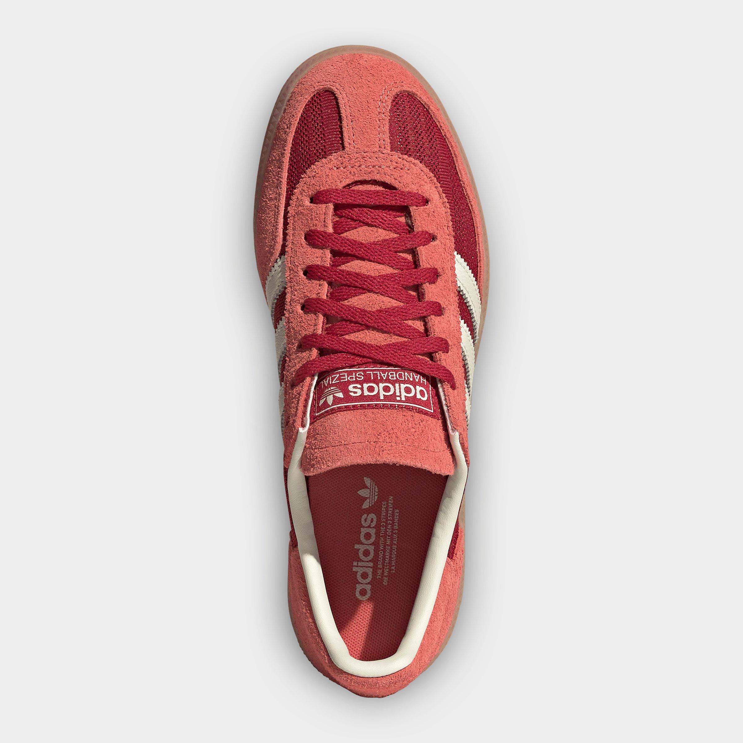 Women's adidas Originals Handball Spezial Casual Shoes - Part 2 - Team Victory Red/Off White/Preloved Scarlet - Top view