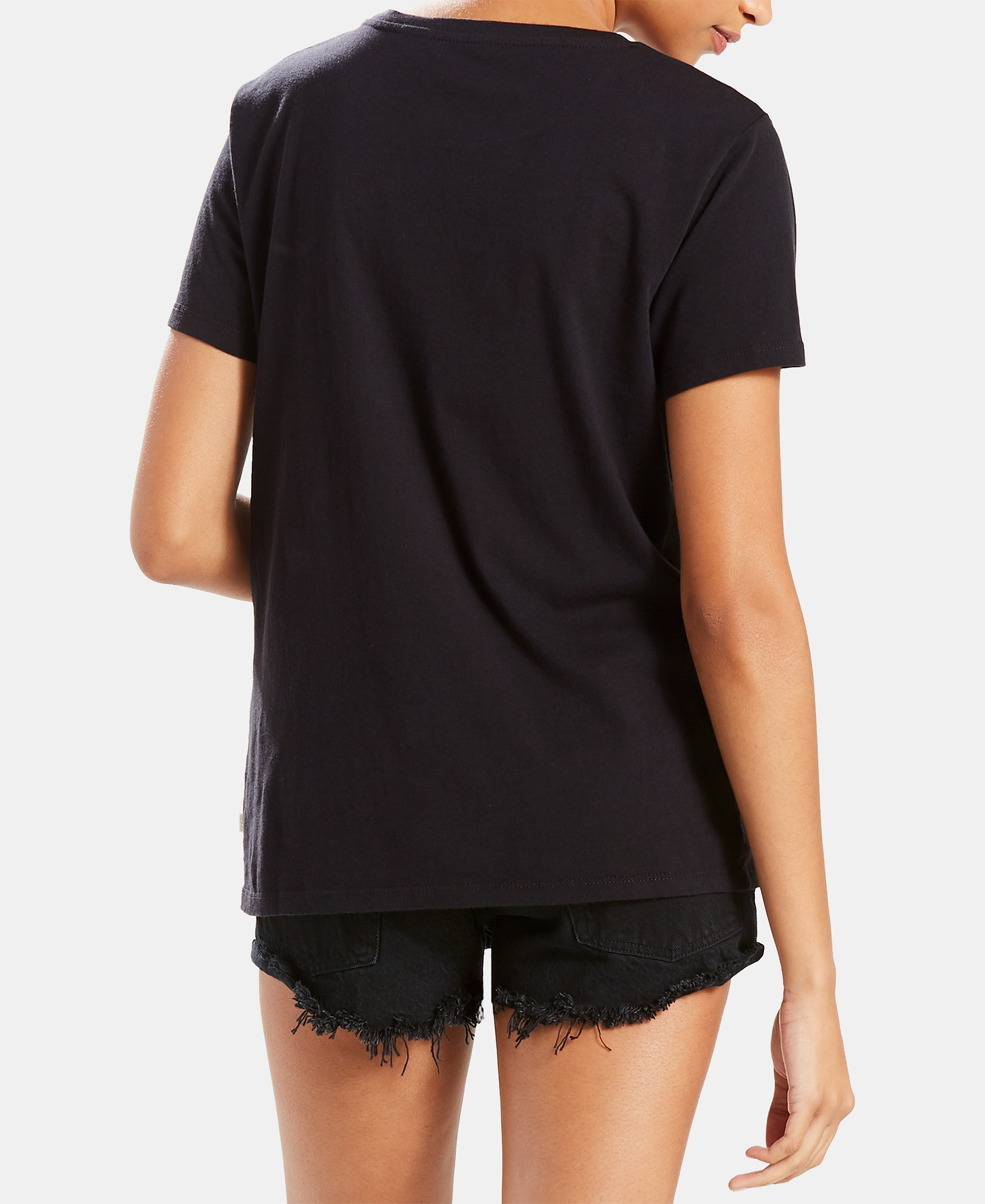 Levi's Women's Perfect Graphic Logo Cotton T-Shirt - Black