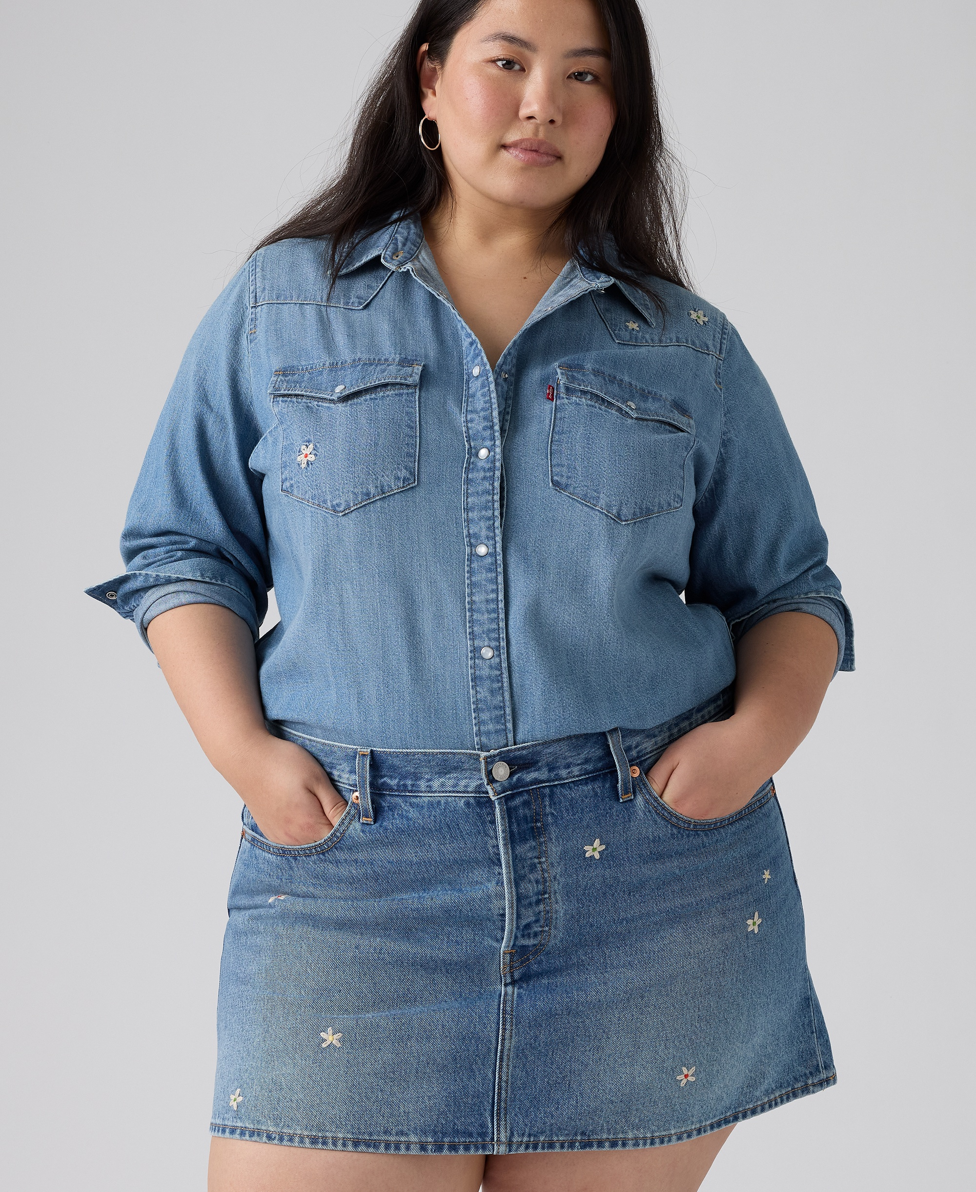 Levi's Premium Women's Icon Cotton Denim Skirt - Bee In The Bonnet Skirt