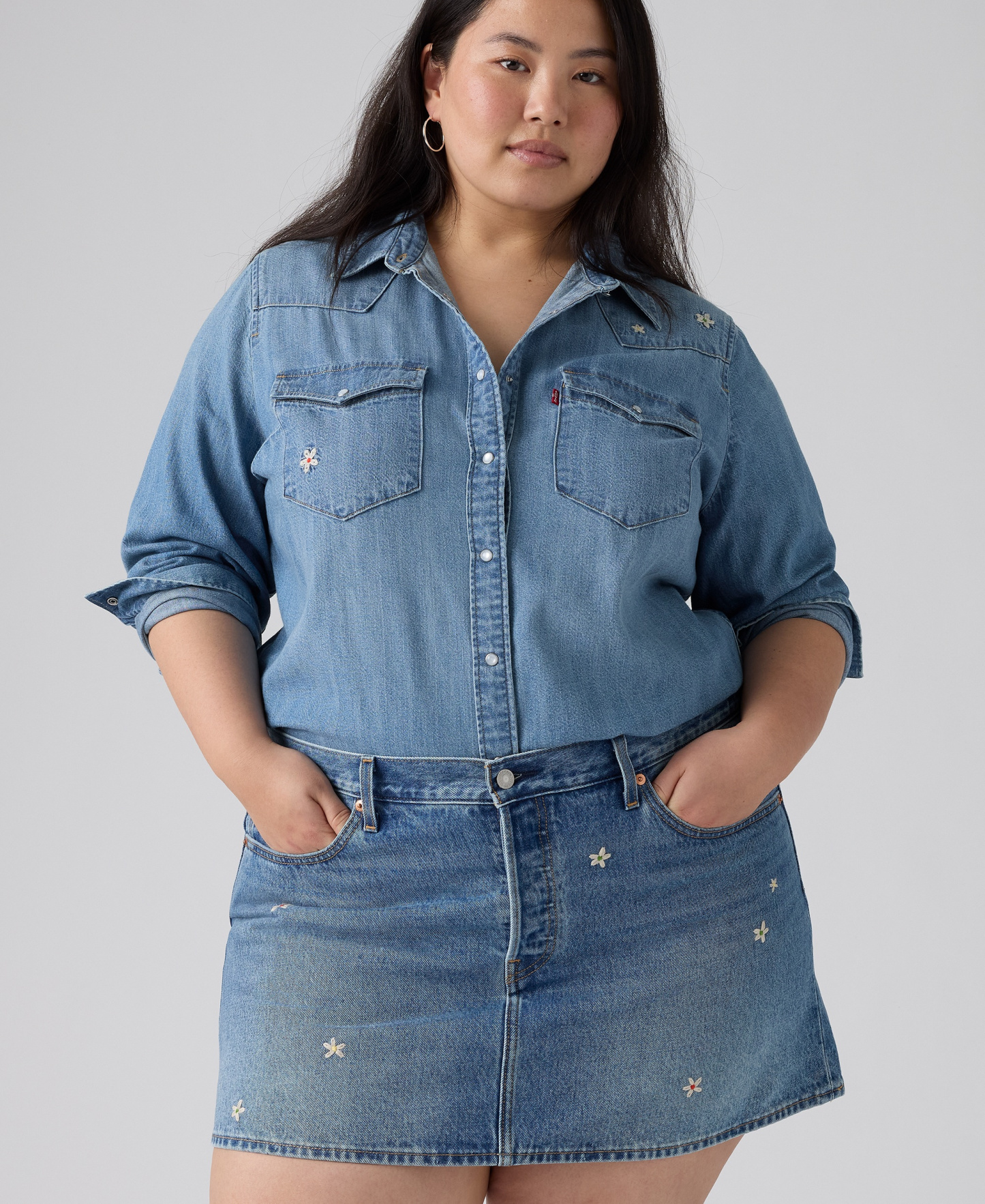 Levi's Premium Women's Icon Cotton Denim Skirt - Bee In The Bonnet Skirt