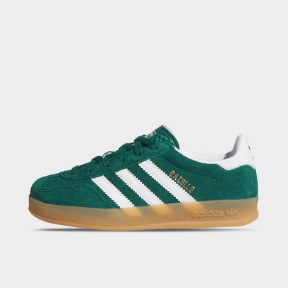 Little Kids' adidas Originals Gazelle Indoor Casual Shoes - Collegiate Green/Cloud White/Gum - view 1