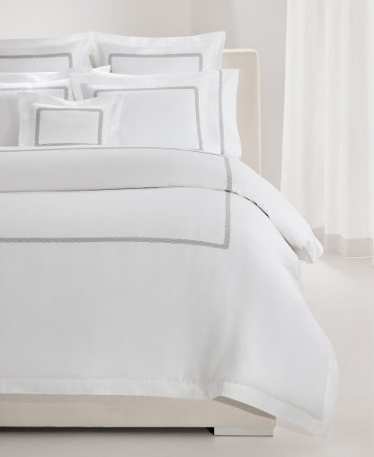 Lauren Ralph Lauren Spencer Cable Embroidery 4-Pc. Sheet Set, Queen - Grey