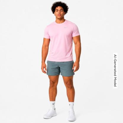 Men's Nithtke Miler Dri-FIT Running T-Shirt - Pink Foam