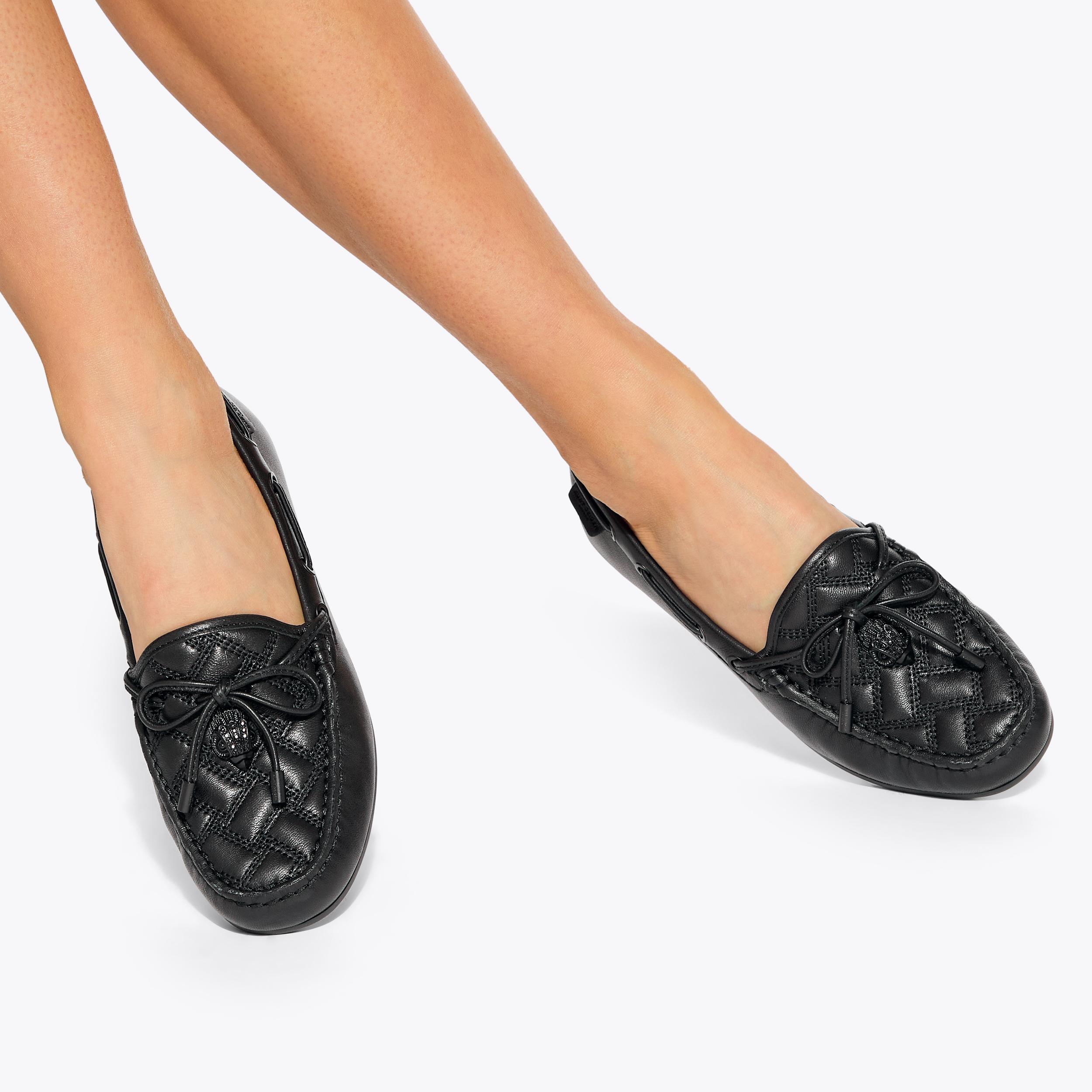 Kurt Geiger London Eagle Moccasin Drench Flat - Black - view 2