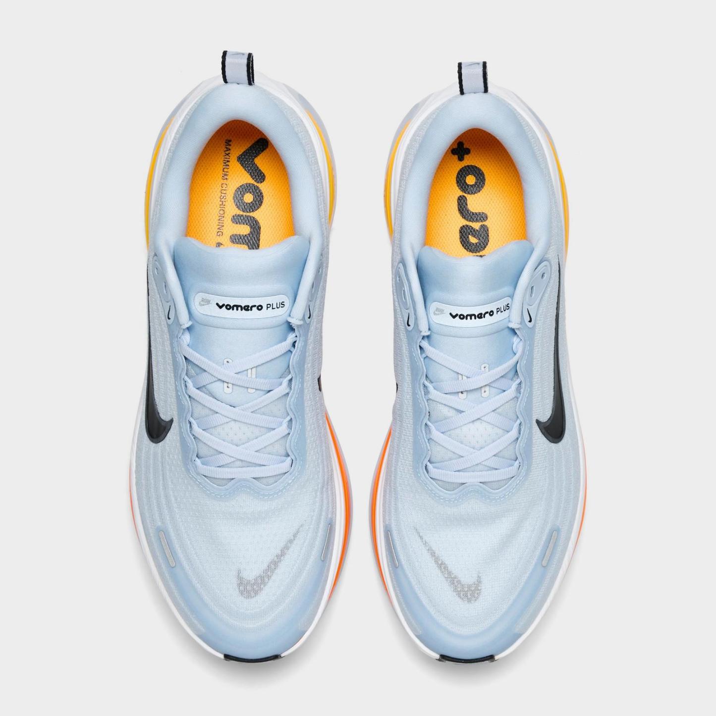 Men's Nike Vomero Plus Running Shoes - Hydrogen Blue/White/Total Orange/Black