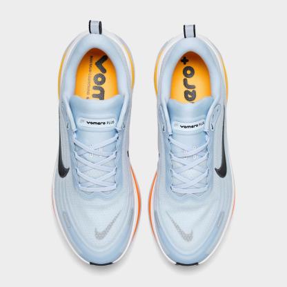 Men's Nike Vomero Plus Running Shoes - Hydrogen Blue/White/Total Orange/Black