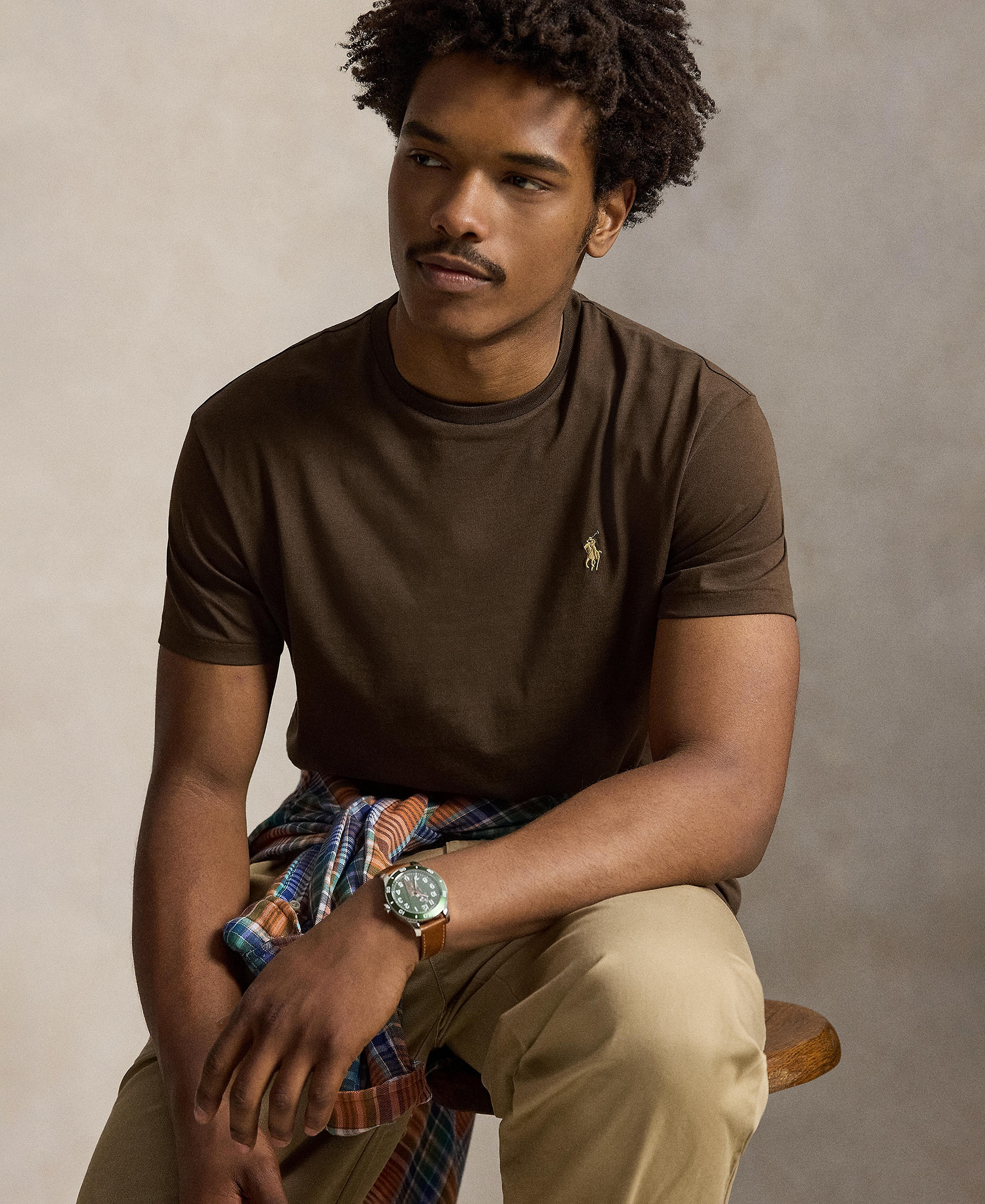 Polo Ralph Lauren Men's Crewneck T-Shirt - Nutmug Brown