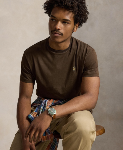 Polo Ralph Lauren Men's Crewneck T-Shirt - Nutmug Brown